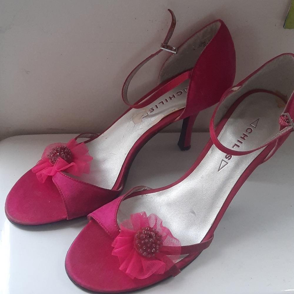 Pink Chilis Stilleto Heels